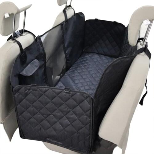 Dog Car Seat Cover Waterproof Pet Transport Dog Carrier Car Backseat Protector Mat Car Hammock For Small Large Dogs With Zipper