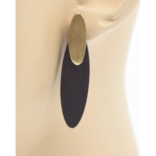 Wooden earrings, easy fashion, banquet daily wear