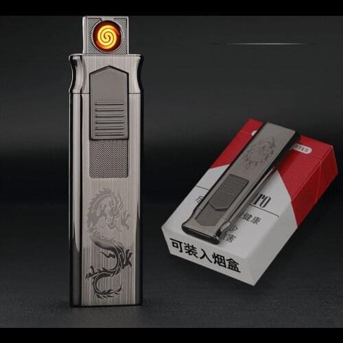 Creative Push-up Double Sides Cigarette Lighter Personalized USB Charging Lighter