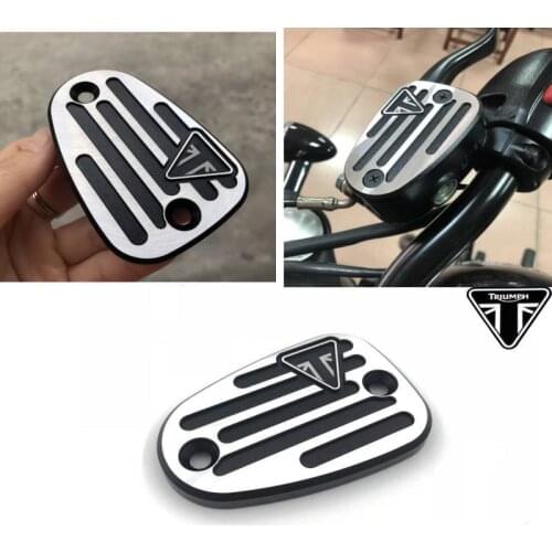 Motorcycle Oil Cup Cover Brake Fluid Cap For Triumph Bonneville Bobber Black Front Brake Reservoir Master Cylinder Disc Cap