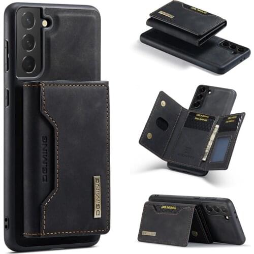 Magnetic Leather Wallet Card Phone Case For Samsung Galaxy S21 Plus S20 FE Note 20 Ultra A02S A03S A12 A22 A32 A42 A52 A72 Cover