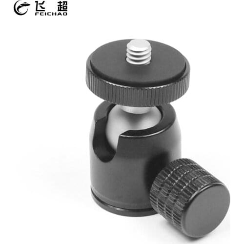 Mini BallHead 360 Swivel 1/4 Screw Tripod Ball Head Lock Knob for DSLR Camera Monopod Flash Light Stand Video Photo Accessories
