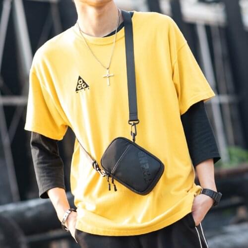 Heroic Knight Men Shoulder Bag Casual Waist Bag Black Belt Bag Wallet Belt Mobile Phone Bag Fanny Pen Hold Cigarette Cose Pack