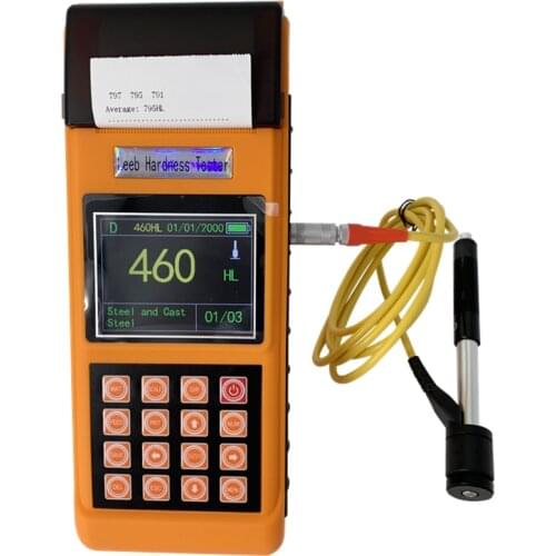 NDT Non-destructive Tester Portable Metal Hardness Tester With Printer Digital Screen Leeb Hardness Measuring