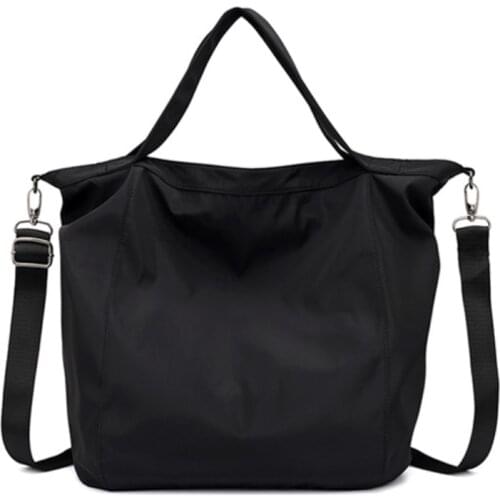 Nylon Handbags Women Men Shopping Bags Reusable Shopping Bag Colour black blue Bags