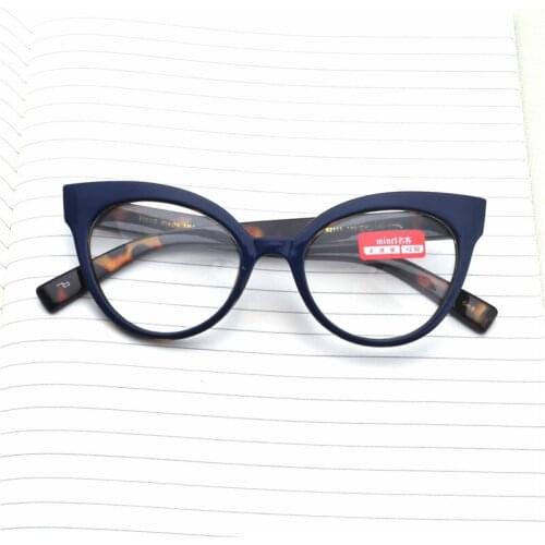 MINCL/Cat glasses reading glasses progressive multifocal women fashion custom reading fatigue glasses radiation LXL