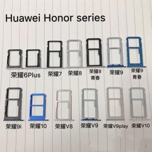 Honor 6/6plus 7/8/9/9i/10/V8/V9play/V10 Dual SIM TF SD Card Socket Connector Cato Holder Adapter Reader Inner Spare Part Pin