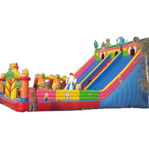Popular giant commercial inflatable slide /inflatable land slide for kids and adults