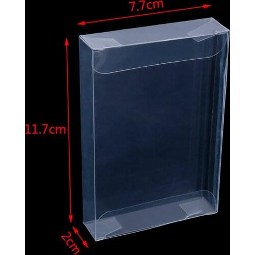 10pcs/lot Clear Transparent Carts Box Case For Nintend N64 Cartridge CIB Protectors