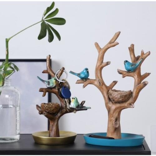 Nordic resin crafts home living room bedroom porch restaurant creative branch storage rack home decoration accessories stand