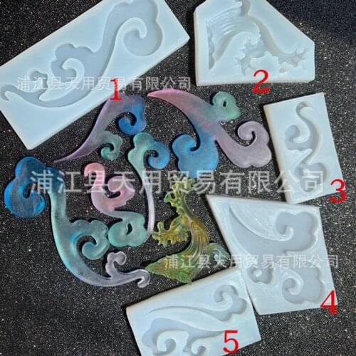 Silica gel mold flip sugar hairpin decoration tool gypsum drop glue chocolate mold