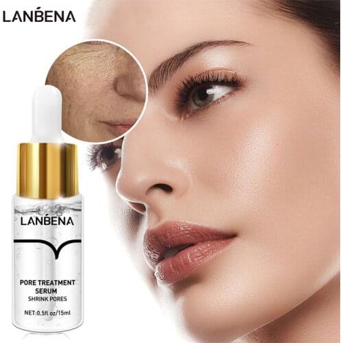 LANBENA Pore Shrinking Serum Essence Pores Treatment Relieve Dryness Oil-Control Firming Moisturizing Repairing Smooth Skin Care