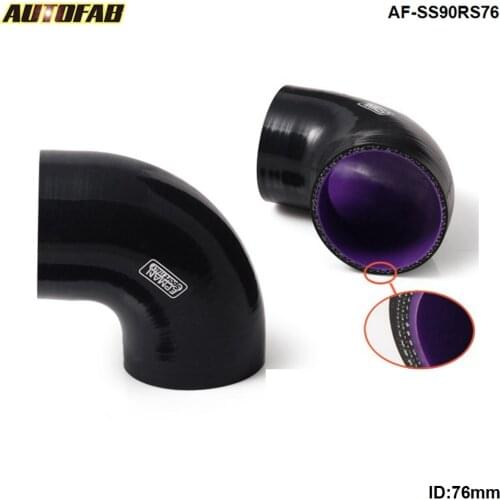 3.00" 76mm -Ply Silicone Intercooler 90 Degree Elbow Coupler Hose Pipe For Honda S2000 AP1 F20C F22C AF-SS90RS76