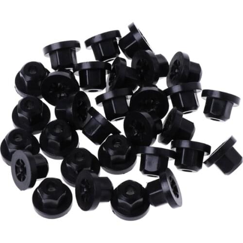 30pcs Car Plastic Body Nut Flange Clip Fit for Mercedes Benz E30 E32 7 SerieS for car accessories