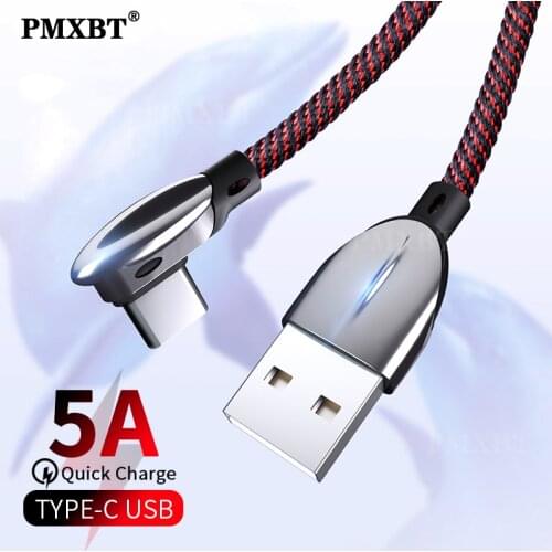 5A USB Type C Cable For Huawei Mate 30 20 P30 P20 P10 Pro Lite 40W SCP QC 4.0 Fast Charging Charger USB-C Type-C Cable Wire Cord