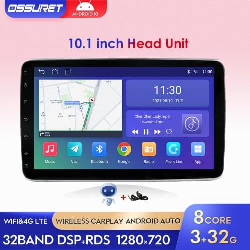 Android 10 Quad Core Car Multimedia Stereo Universal Rotatable Video 1Din Auto Radio Audio GPS Navi Player 4G WiFi Bluetooth SWC