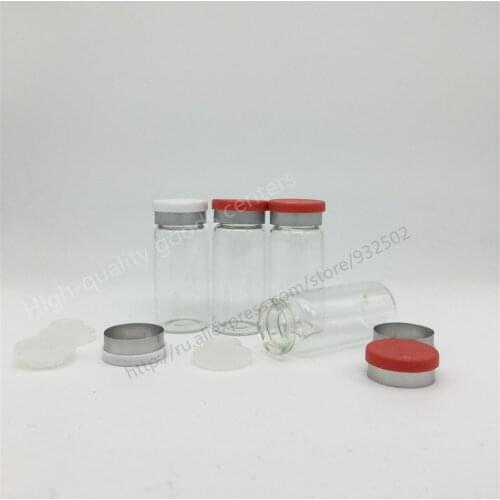 Free Shipping 1000pcs 20ml clear glass vials with flip off caps & rubber stoppers, 20cc injection glass pharmaceutical bottle