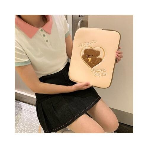 Tablet case laptop storage bag South Korea ins girl For ipad11/13/15 inch tablet laptop storage liner bag pouch