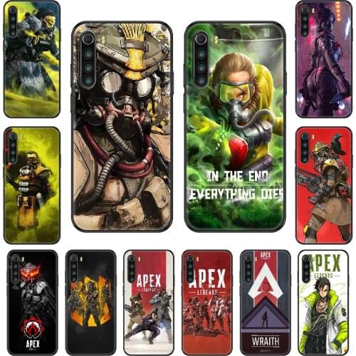 Game Apex Legends Phone case For Xiaomi Redmi Note S2 4 5 6 7 8 A S X Plus Pro black pretty Etui painting shell trend bumper