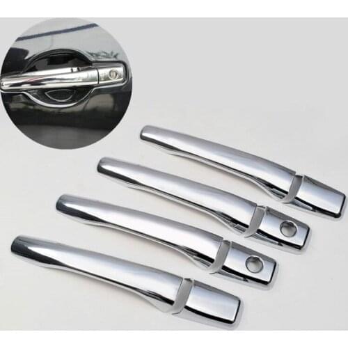 FUNDUOO For Mitsubishi Lancer Mirage Evolution 7 8 9 2002 2003 2004 2005 2006 New ABS Chrome Door Handle Cover Trim