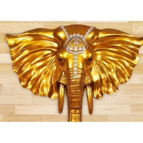 Arts Crafts decoration Elephant elephant pendant hanging large as good as water head of modern European Home Furnishing Statue