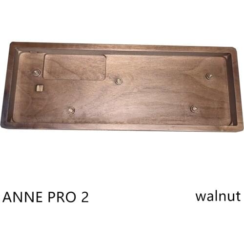 Wood Case For Anne Pro 2 Mini Portable 60% Mechanical Keyboard Black Walnut Wood Anne Pro 2case