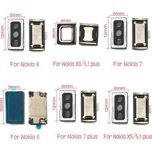For Nokia 2 2.1 3 3.1 5 5.1 6 6.1 7 7.1 8 plus Sirocco Earpiece Speaker Receiver Earphone Ear Speaker Repair Part