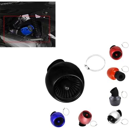 24mm-48mm Angled Hi Flow Motorcycle Air Cleaner Intake Filter Washable Reusable for Yamaha For Honda Bobber Chopper Cruiser