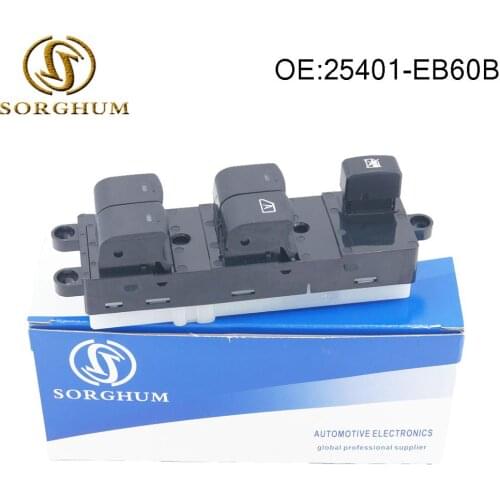 Front Door Power Window Master Switch 25401-EB60B 25401EB60B For Nissan Navara Pathfinder