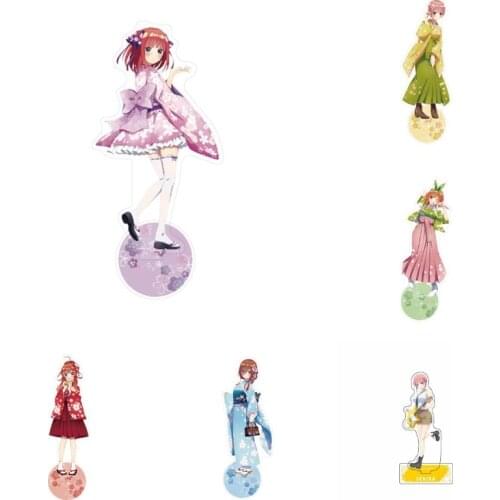 2021 Hot Anime The Quintessential Quintuplets Acrylic Stand Figure Display Model Plate Toy Cosplay Decor Nakano Ichika Miku