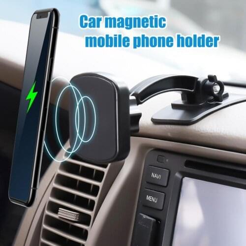 Adjustable Mini Magnetic Car Center Console Front Glass Desk Mobile Phone Holder Bracket