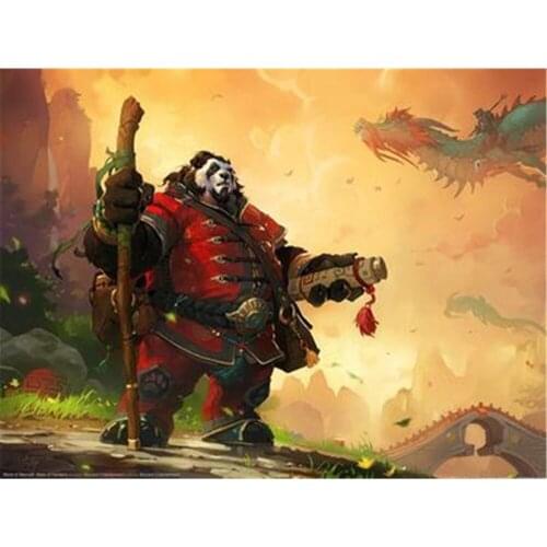 World Of Warcraft DIY Embroidery Cross Stitch 11CT Kits Craft Needlework Set Printed Canvas Cotton Thread Home Dropshipping