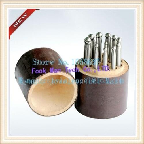 High Quality Jewelry Dapping Block Set with 17pcs craft jewelry tool Kit Dapping Punches