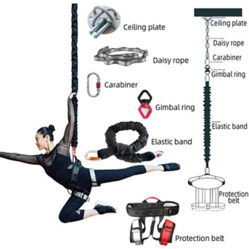 Aerial Yoga Training Equipment High Elastic Safety Vitality Belt Aerial Suspended Yoga Elastic Training Rope