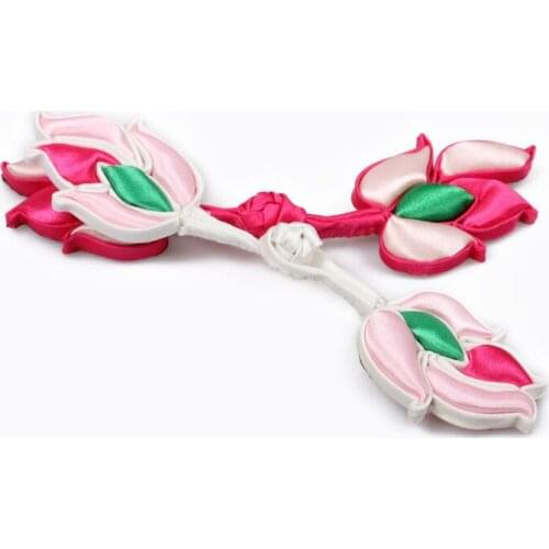 HAND MADE traditional Lotus pattern close-fiting button for tang costume dresing High-end Clothing Buttons for clothing Sewing