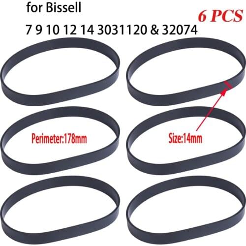 For Bissell Universal All Series 7 9 10 12 14 3031120 & 32074 Drive Belt Vacuum Cleaner Pump Belt Replacement Accessories Parts
