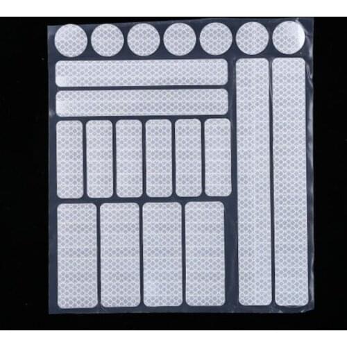 Reflective Stickers for Bicycle Adhesive Tape for Bike Safety White Red Yellow Blue Bike Stickers Bicycle Accessories