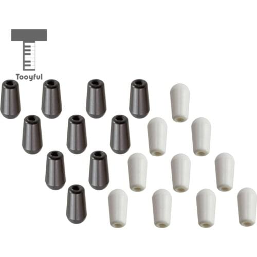 Tooyful Pack of 10 Electric Guitar 3-Way Toggle Knobs Cap Switches Button for LP Guitar DIY Accessory