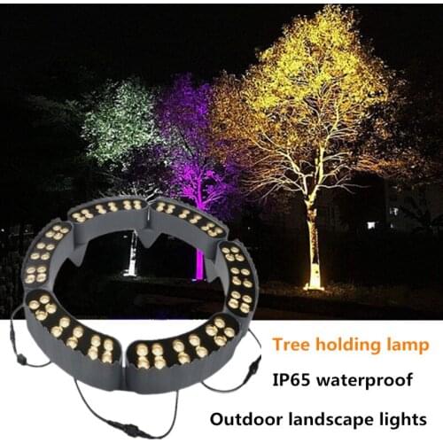 Tree Holding Lamp Pillar Lights Post Light Outdoor Landscape Lighting IP65 Waterproof Colorful Tree Light 24V Die-cast Aluminum