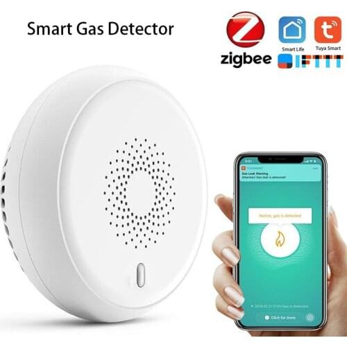 Zigbee Smart Gas Detector Alarm Sensor Detector Home Security System DC Power Supply Alarm WIFI Smart Life Application Control