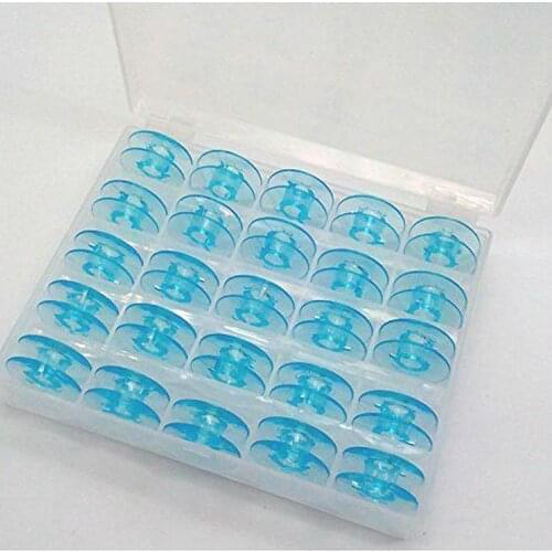 Pack of 25) 9033P Bobbin Sewing Machine Spools in Bobbin Box for Pfaff Sewing Machine 1069 6250 6270 Creative 2134 Pfaff
