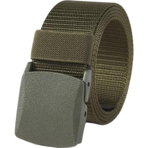 Military Belt 2020 Tactical Belt Men Women High Quality Outdoors Automatic Belts For Jeans Male Canvas solid Waistband 110-140cm