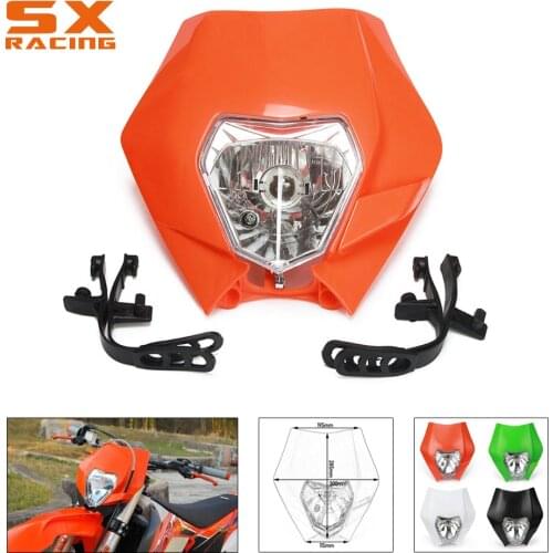 Motorcycle Colorful Universal Plastic Headlight Headlamp Frontlight For KTM SX SXF SXS SMR EXC EXCF XC XCF XCW XCFW Enduro