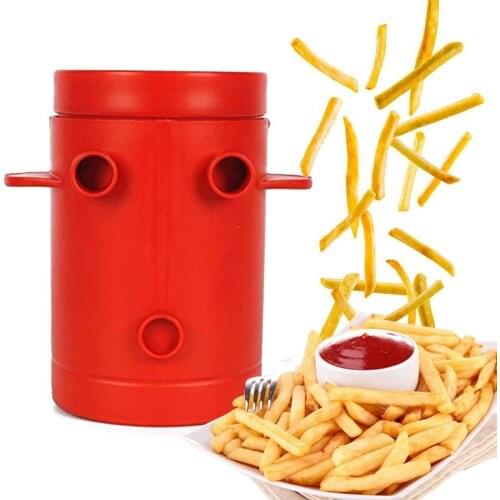 Maker Potato Slicers French Fries Maker French Fries Cutter Machine & Microwave Container No Deep-Fry to Make Healthy Fries