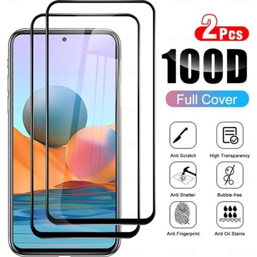 2Pcs Full Film Cover Tempered Glass For Xiaomi Redmi Note 10 Pro Glasses Protective Glas For Xiaomi Redmi Note 10 Pro Protection