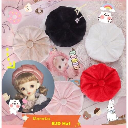 1/6 1/4 1/3 Scale BJD Clothes Fashion Casual Berets Hat For BJD/SD YOSD MSD SD13 SD17 SSDF Strong Uncle Doll Accessories C0909