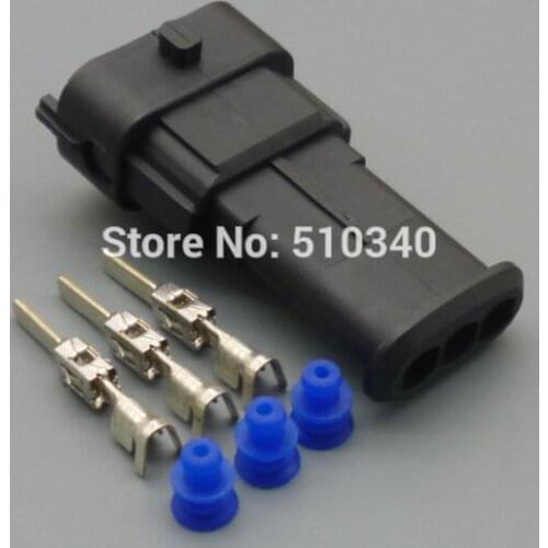 100set 3.5mm male Axial compression connectors intake pressure sensor air flow sensor electrical plug