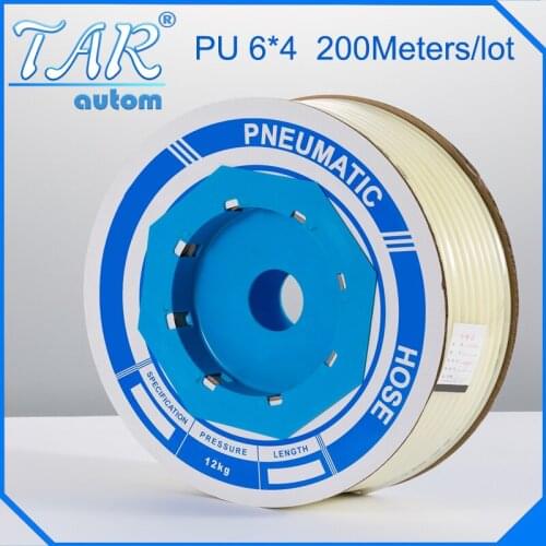 6mm*4mm *200m pu tube,pu pneumatic tube,polyurethane pu tube, air tube,air hose tubing white