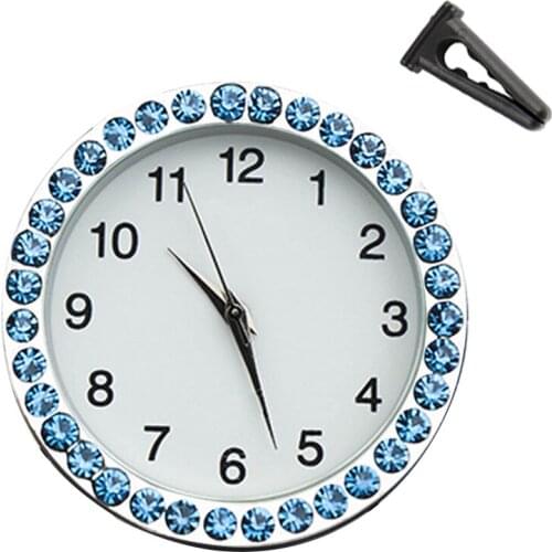 Yolu Car Clock Mini Automobiles Digital Watch Quartz Clocks Stick-on Auto Ornament Car Accessories for Cars SUV MPV