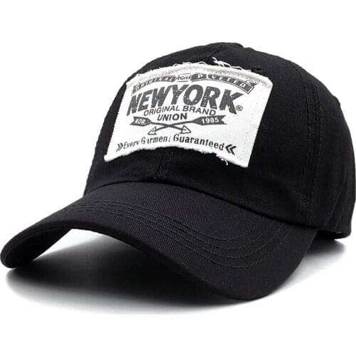 New Brand 100% cotton baseball cap hat for women men vintage dad hat NEW YORK Patch embroidery letter outdoor sports caps